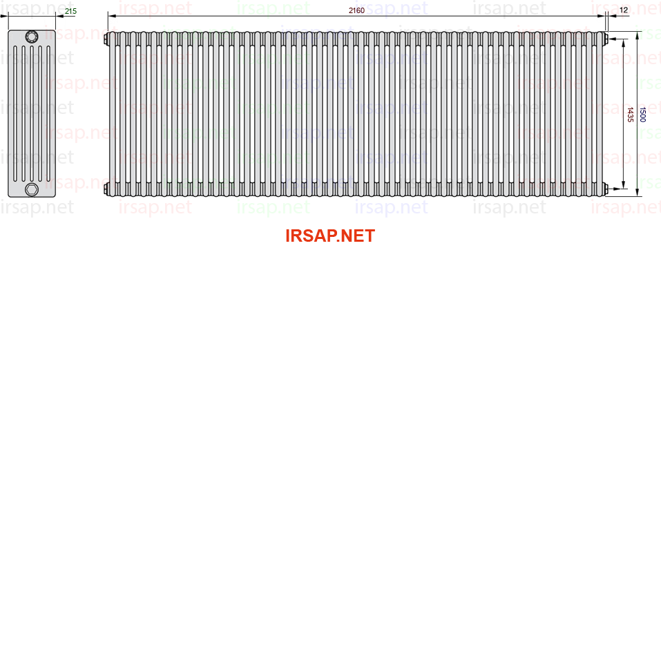 Радиатор IRSAP Tesi 61500/48 T02 CL 01